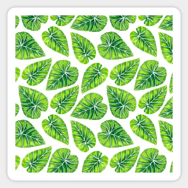 Tropical leaves Sticker by katerinamk